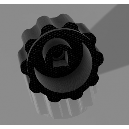 10x Absperrhahn Drehgriff Drehknauf für 4,6mm 4-Kant nach Kundenwunsch