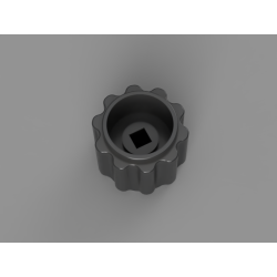 4x Absperrhahn Drehgriff Drehknauf für 4.5mm 4-Kant Vierkant