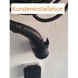 Typ2 Ladestecker Halterung Garage platzsparend Wallbox (kompatibel Mennekes)